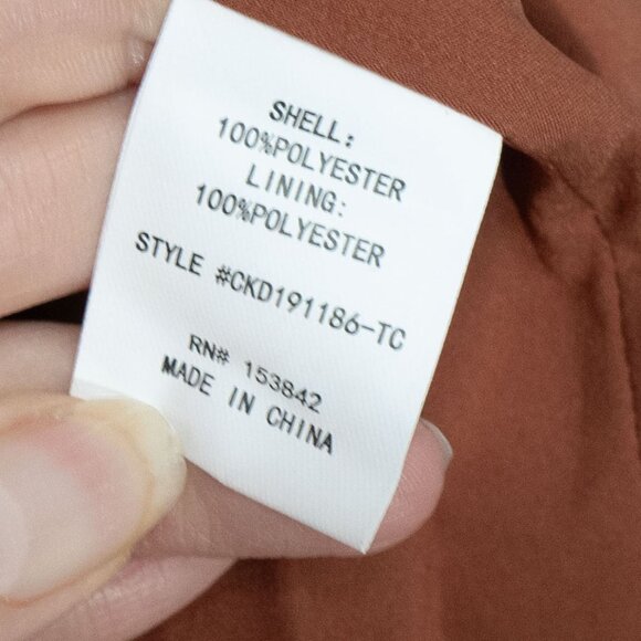 Code x Mode Peasant Dress Milk Maid Liberty Floral Hippie 70s Brown Autumn Maxi - Picture 7 of 15